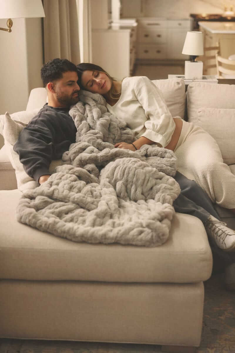 Hugs Haven Gray Blanket - Image 4