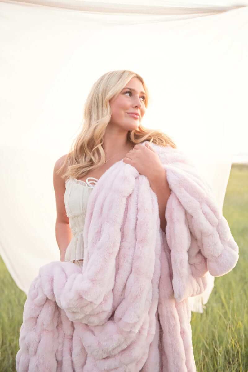 Hugs Bashful Pink Blanket - Image 5