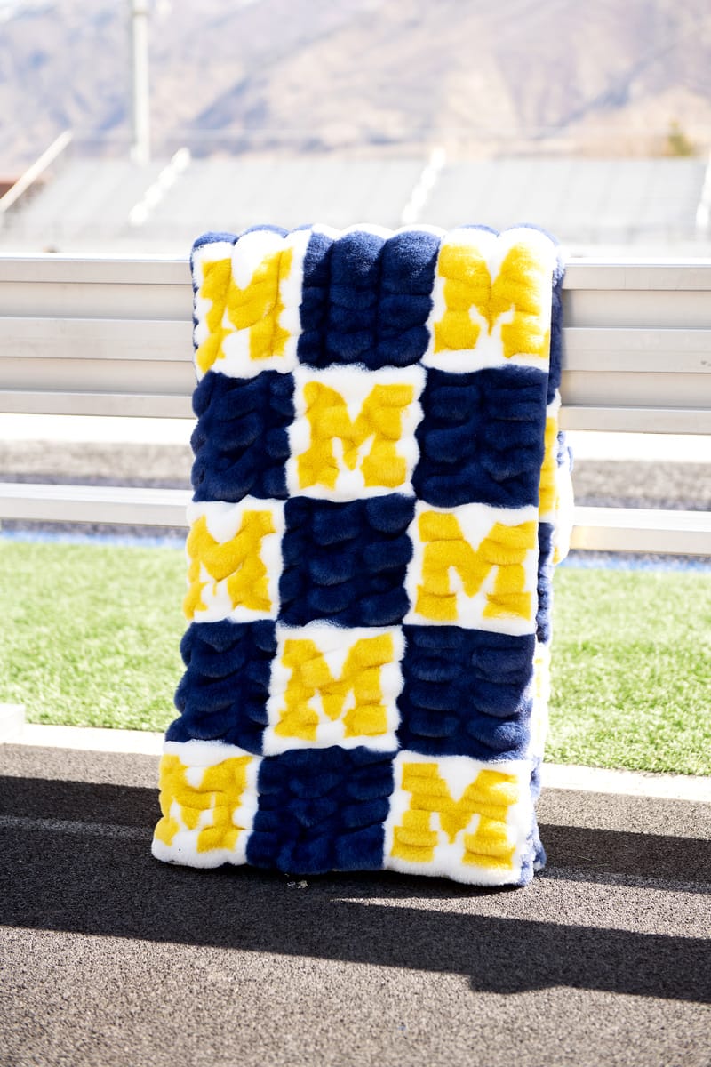 University of Michigan Wolverines Blanket - Hugs - Image 2